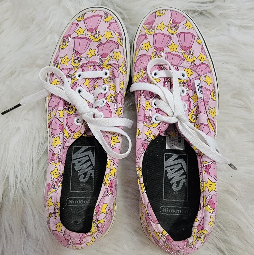 EUC Nintendo Super Mario Princess Peach Vans
